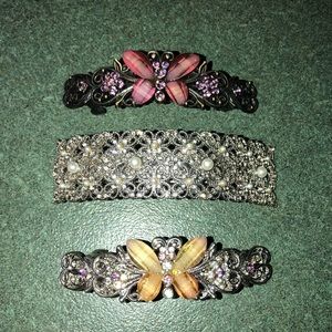 Bundle! 3 hair barrettes